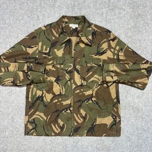 Wallace & Barnes Mens Camo Ripstop Zip Shirt Jacket Medium DPM Woodland Camo